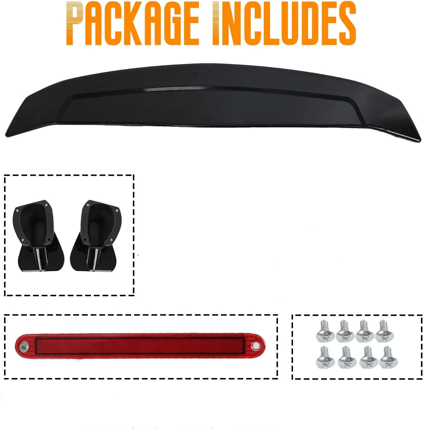 UNIVERSAL SPOILER WING TAIL with LED