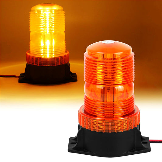 Amber/Yellow Emergency Warning Flashing Safety Strobe Beacon Light