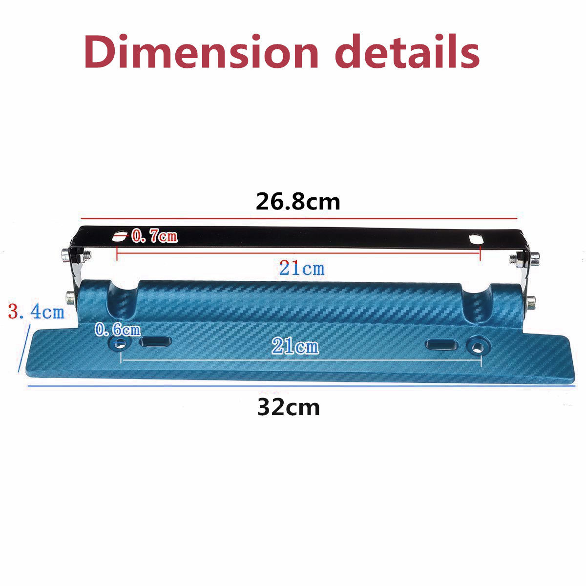 Universal Car License Number Plate Frame Holder Bracket Adjustable
