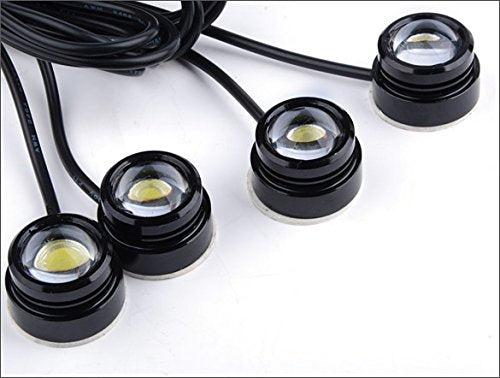 New Eagle Eye LED Knight Night Rider Scanner Lighting DRL with Remote 4 Pcs