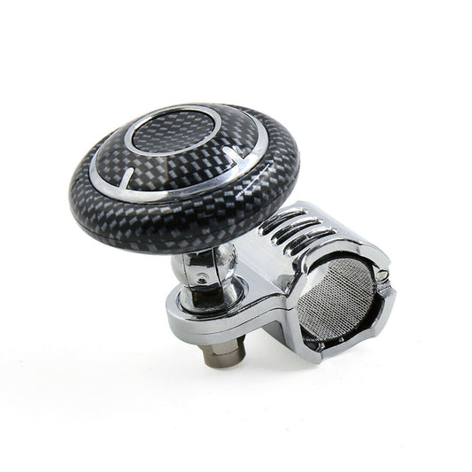 Carbon Fiber Pattern Folding Steering Wheel Knob Power Handle for Auto Car