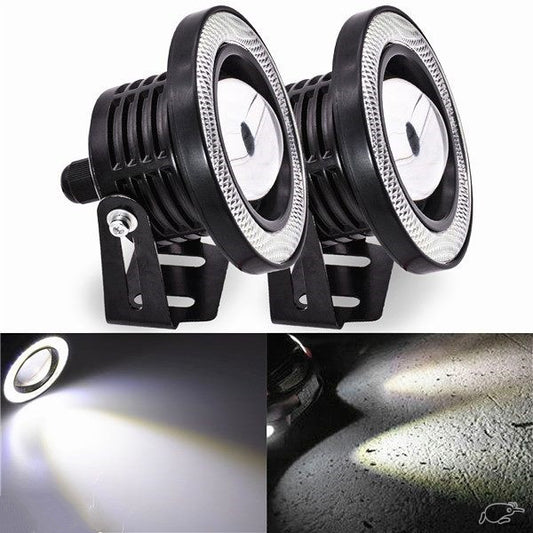 FOG ANGEL EYES LED LIGHTS DAY TIME RUNNING LIGHTS 10W 2.5"