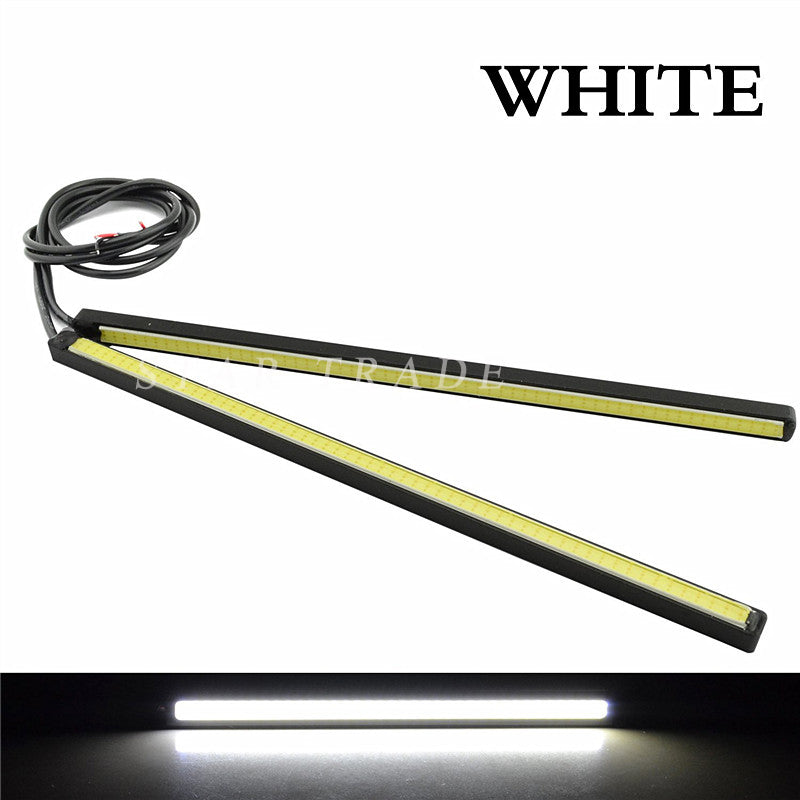2 PCS Set Waterproof Aluminum High Power12V  Slim COB Daytime Running Light