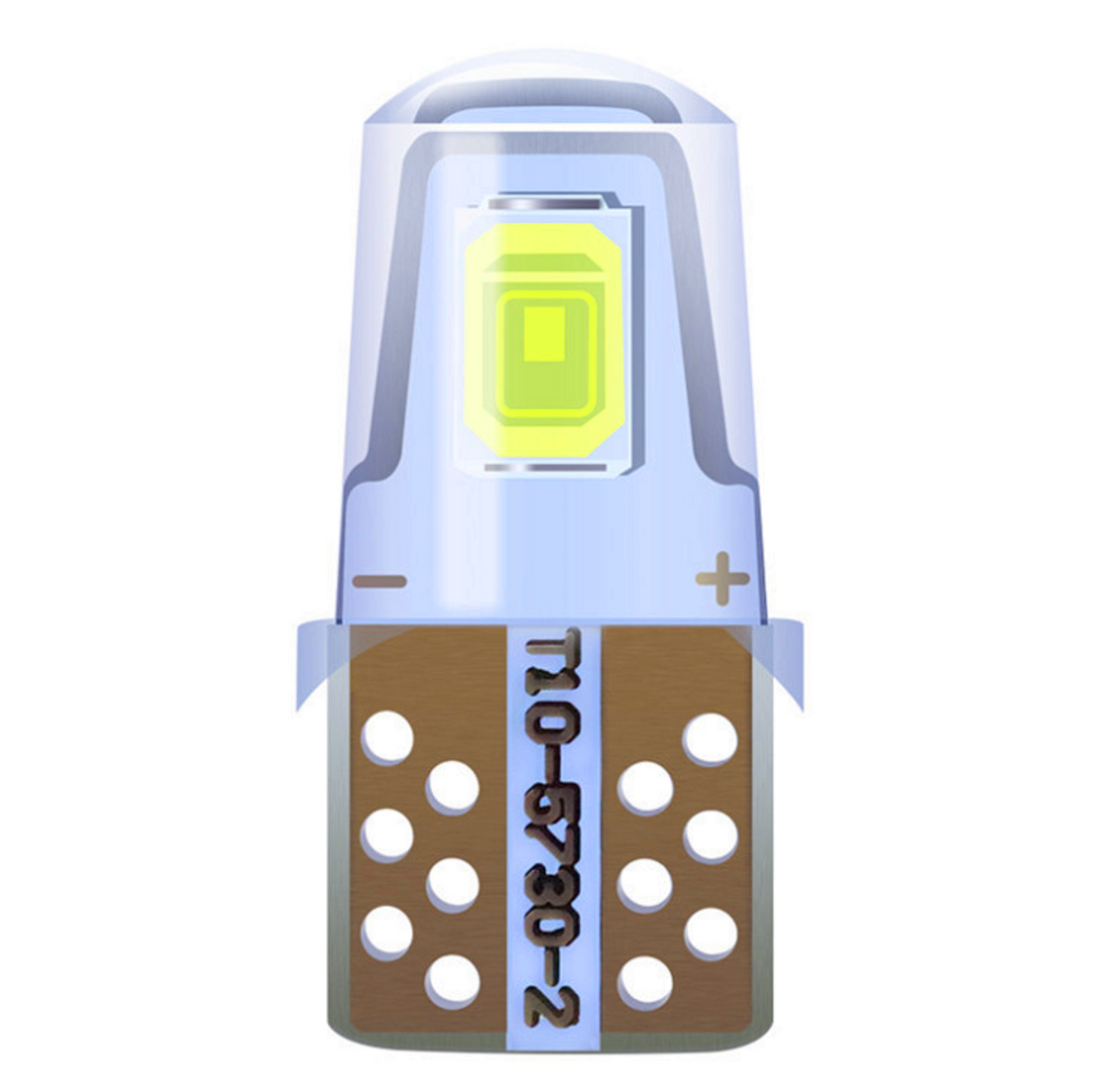 2PCS × T10 LED  Silicone  Bulbs