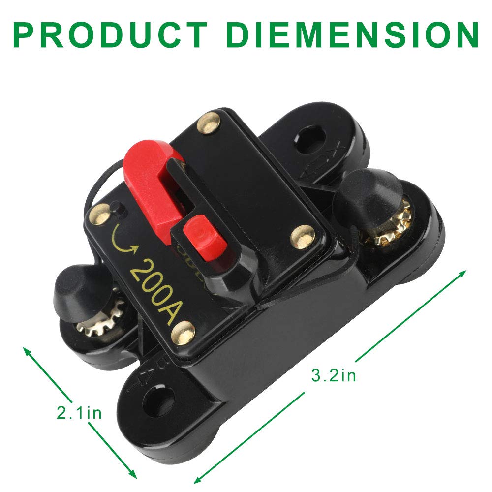 200Amp Circuit Breaker Manual Reset Fuse holder