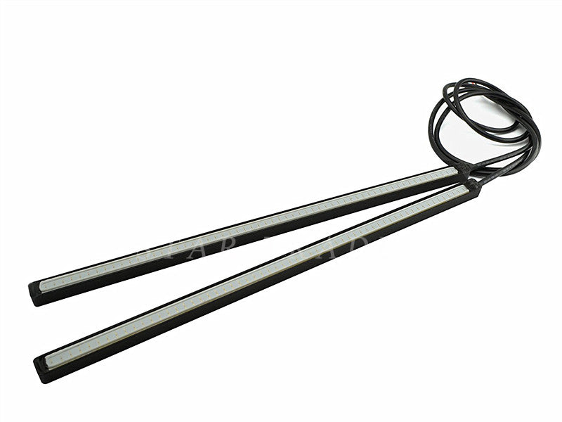 2 PCS Set Waterproof Aluminum High Power12V  Slim COB Daytime Running Light