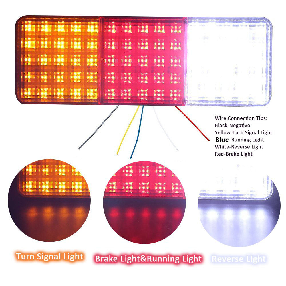 10V-30V 75LED Truck Tailer Light Bar Turn Signal/Brake/Reverse Taillight