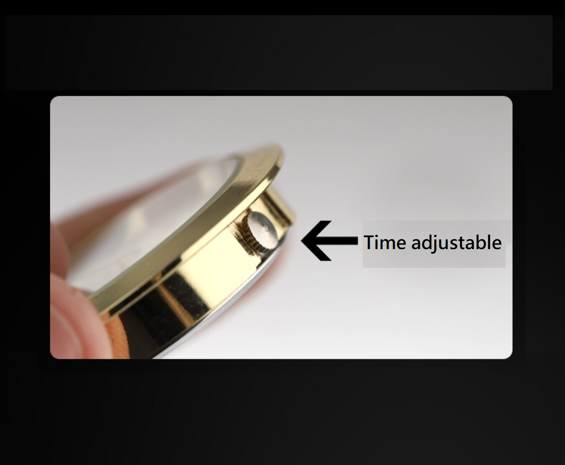 Racing Gear Stick Shift Knob With Quartz Clock Insert Gold