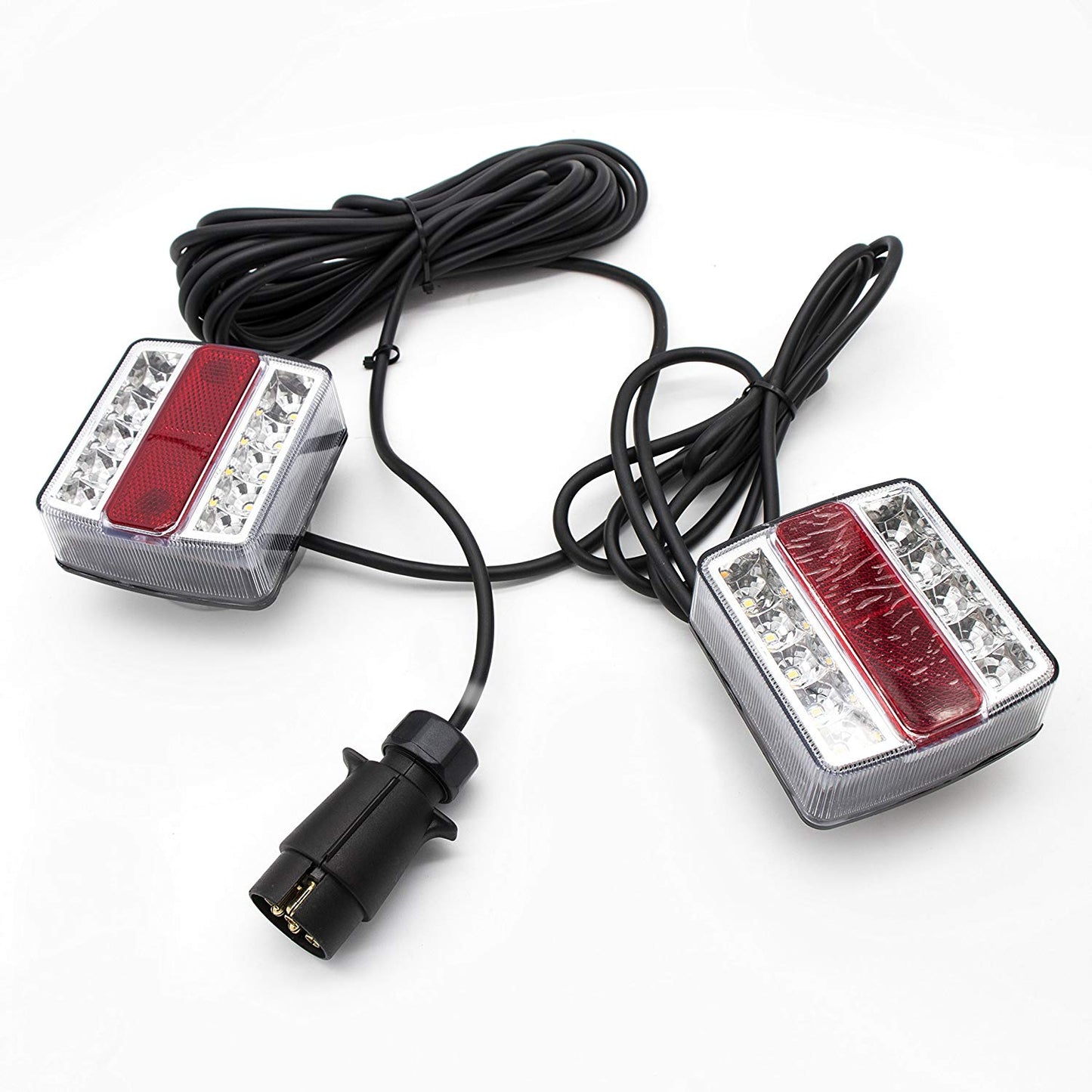 12V LED Rear Trailer Lights Stop Indicator Tail License Plate Magnet Tail Light