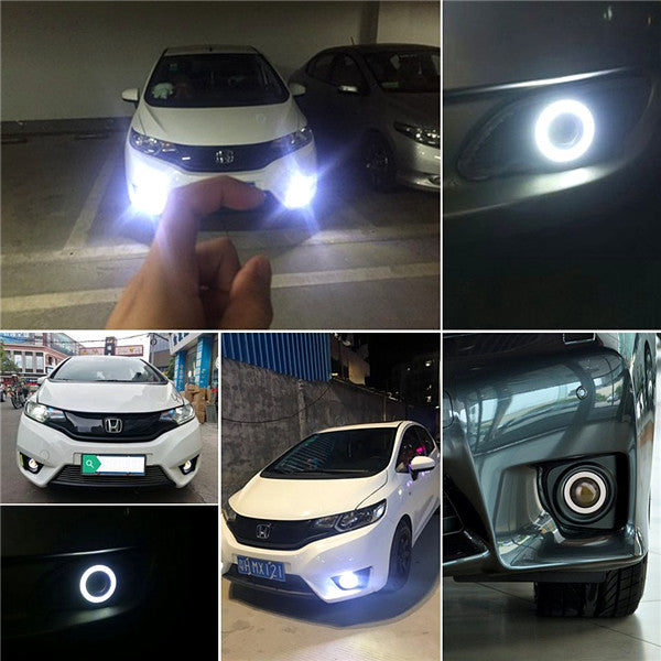 FOG ANGEL EYES LED LIGHTS DAY TIME RUNNING LIGHTS 10W 3"
