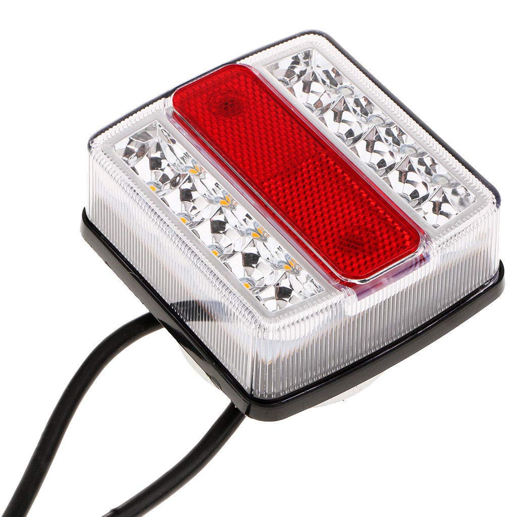 12V LED Rear Trailer Lights Stop Indicator Tail License Plate Magnet Tail Light