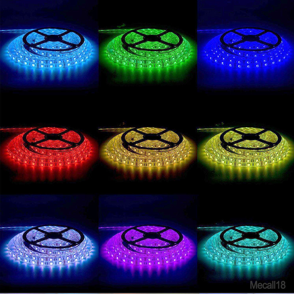 5 Meters 5050 RGB Remote Control Waterproof Flexible LED Strip Light Kit