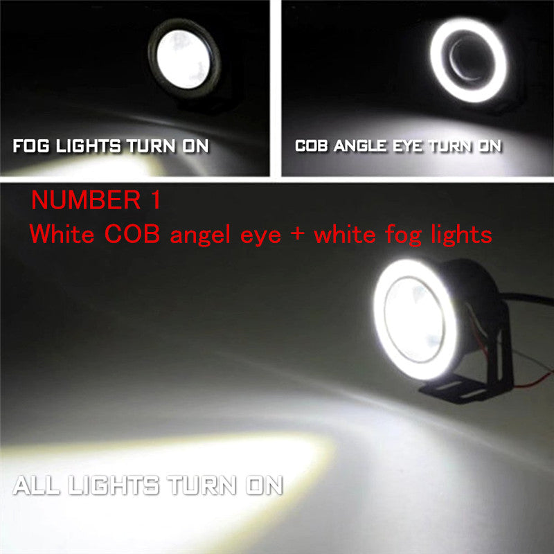 FOG ANGEL EYES LED LIGHTS DAY TIME RUNNING LIGHTS 10W 3"