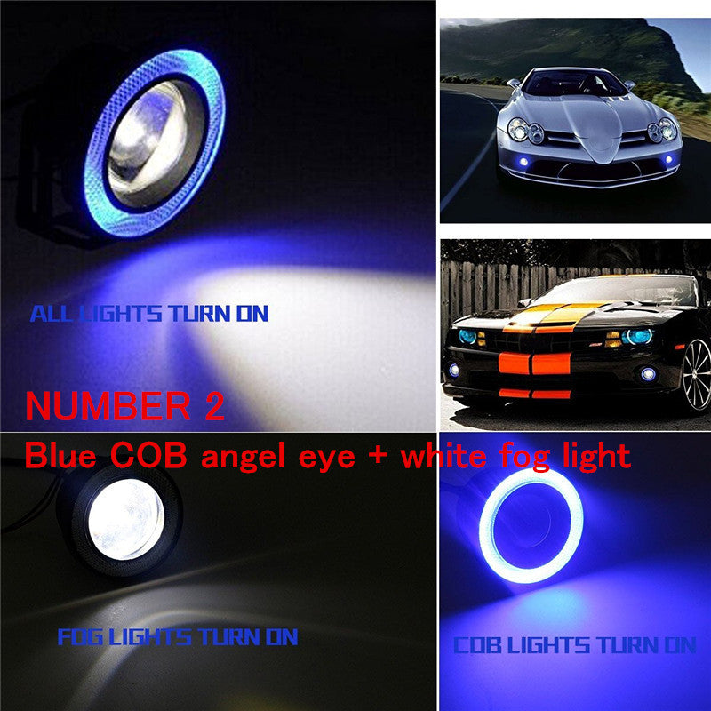 FOG ANGEL EYES LED LIGHTS DAY TIME RUNNING LIGHTS 10W 3"