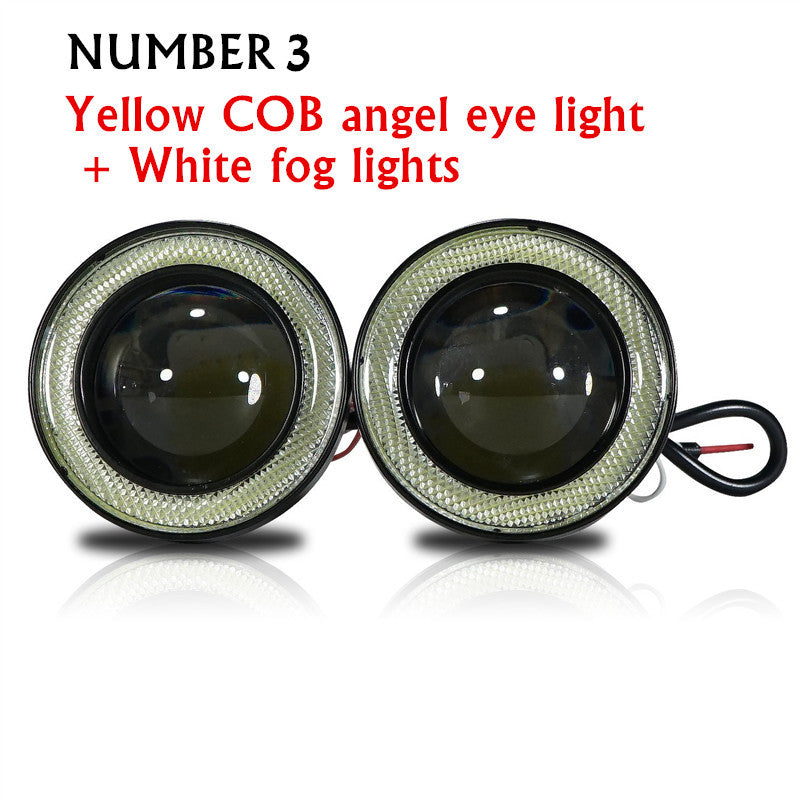 FOG ANGEL EYES LED LIGHTS DAY TIME RUNNING LIGHTS 10W 3"