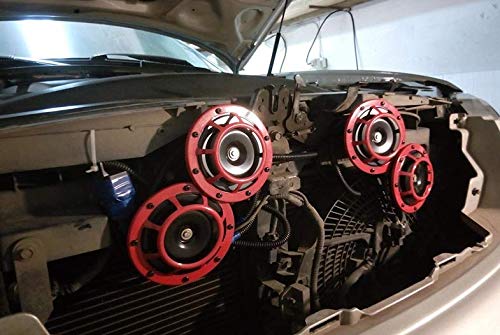 12V Car Electric Horn High /Low Tone Twin Horn Kit 100W