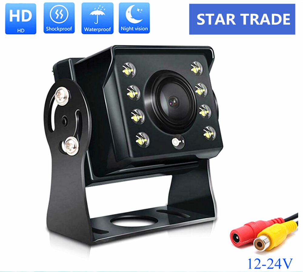 DC 12V-24V Truck/ Bus Night Vision Monitor Reversing Backup Camera waterproof