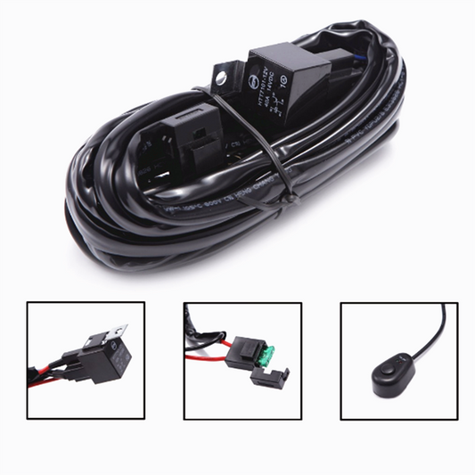 3Meters Wiring Harness Loom Kit for LED Work Light /Bar 12V/ 24V  Use