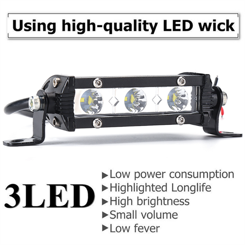 2PCS × 4" 9W 3 LED Light Bar Spot Beam Driving Off-road