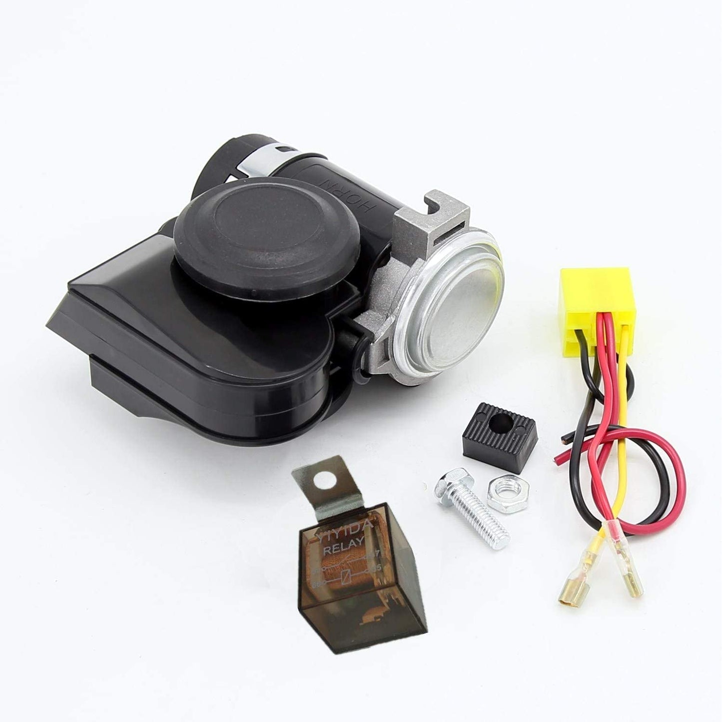 12V Car Horn 135DB Air Horn Snail Electric Pump Sound Horn