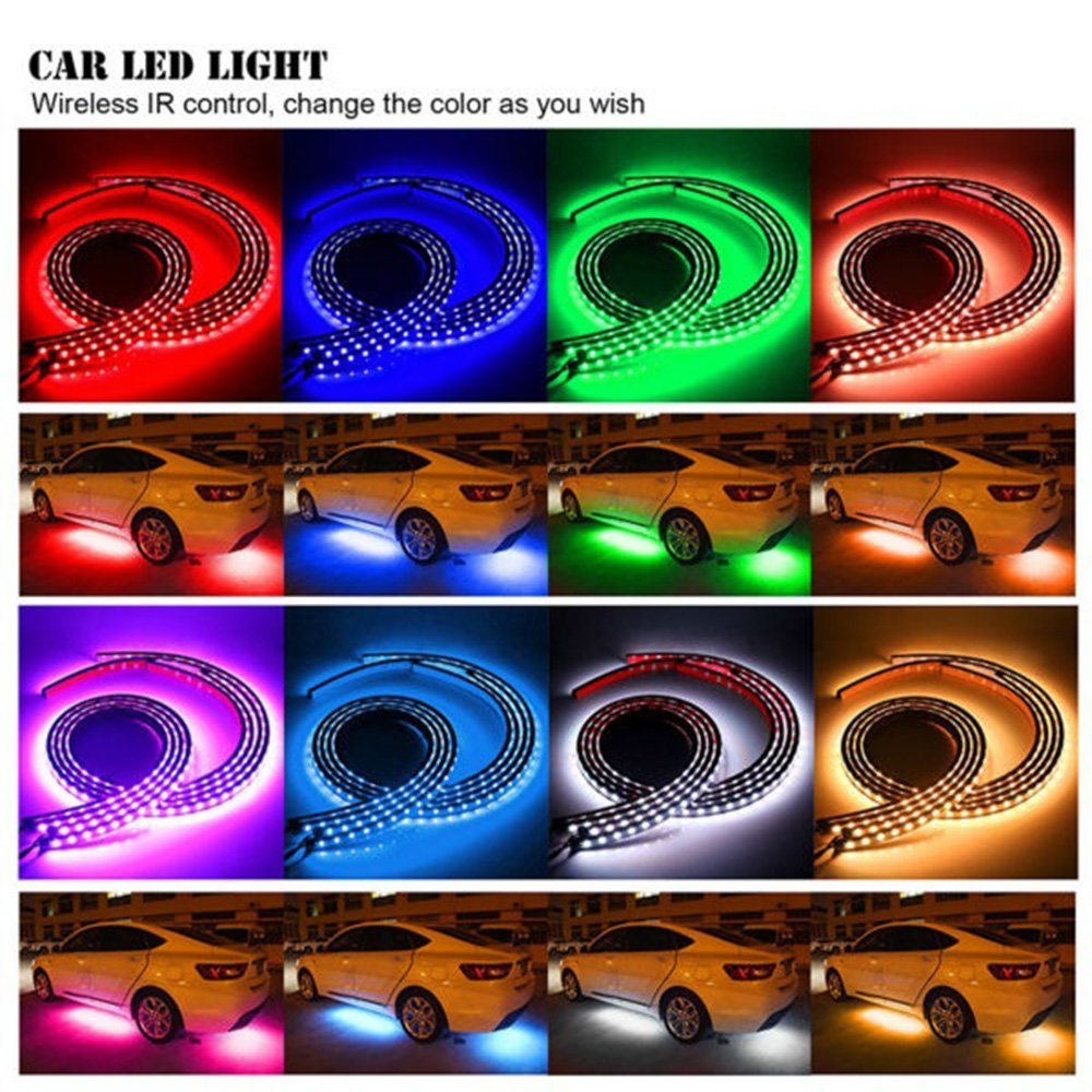 Car High Intensity LED Neon Glow light Atmosphere Decorative Lights Kit Strip