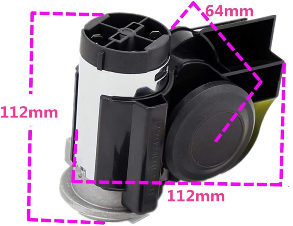 12V Car Horn 135DB Air Horn Snail Electric Pump Sound Horn