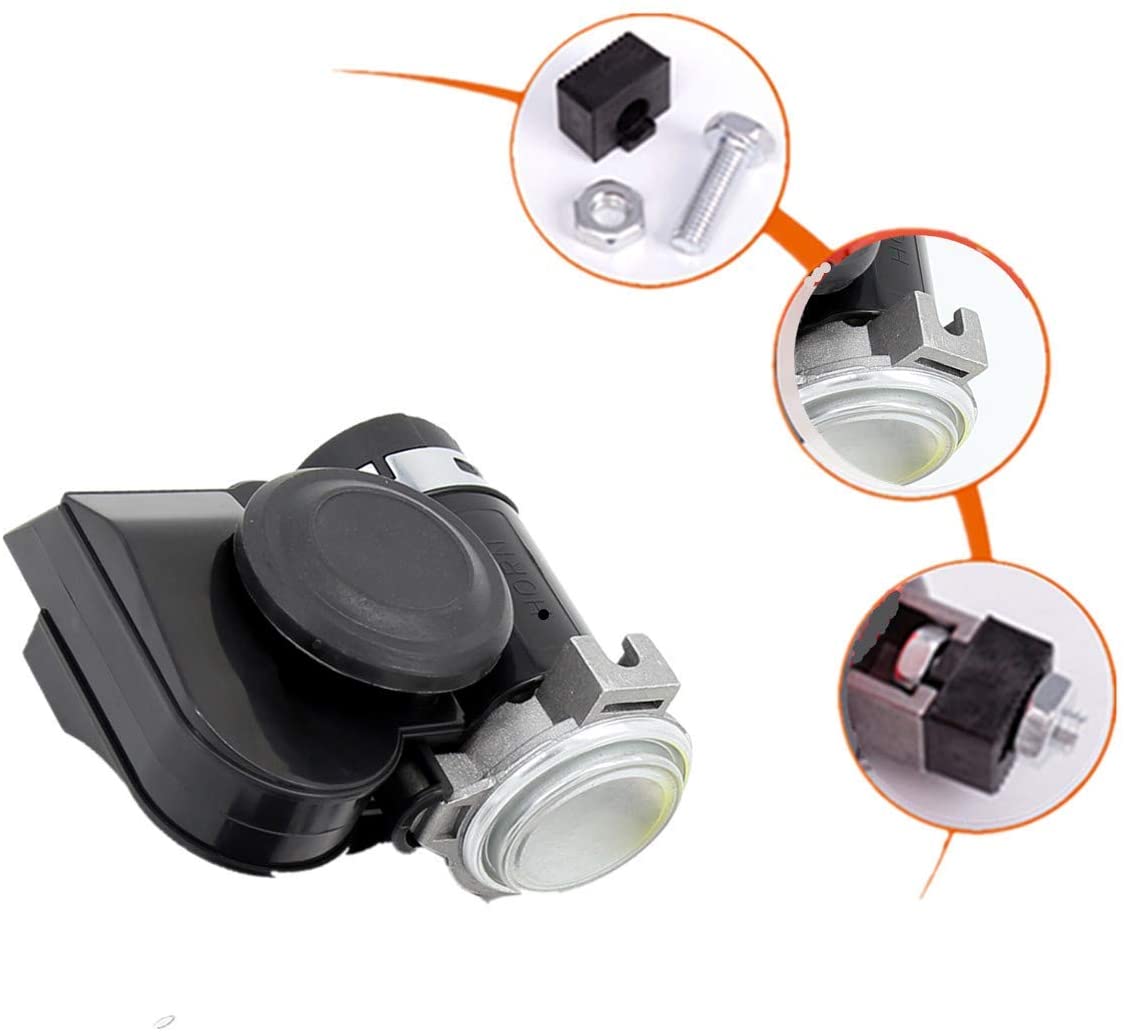 12V Car Horn 135DB Air Horn Snail Electric Pump Sound Horn