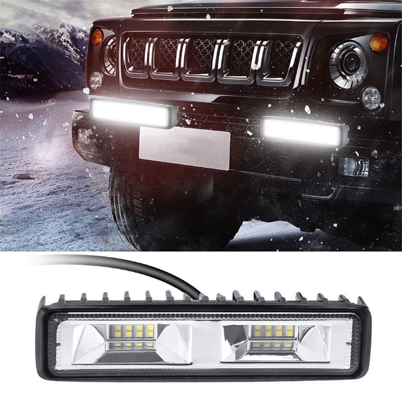 6inch 36W LED Super Slim Light Bar Flood Driving Head Lamp 12 Led Work Light