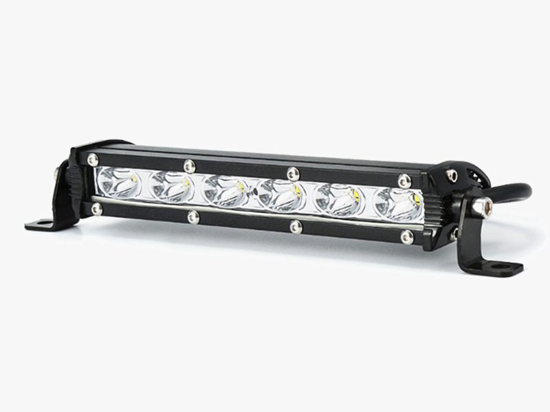 2PCS 7 INCH 12V-24V SUPER THIN ONE ROW  OFFROAD LED LIGHT BAR