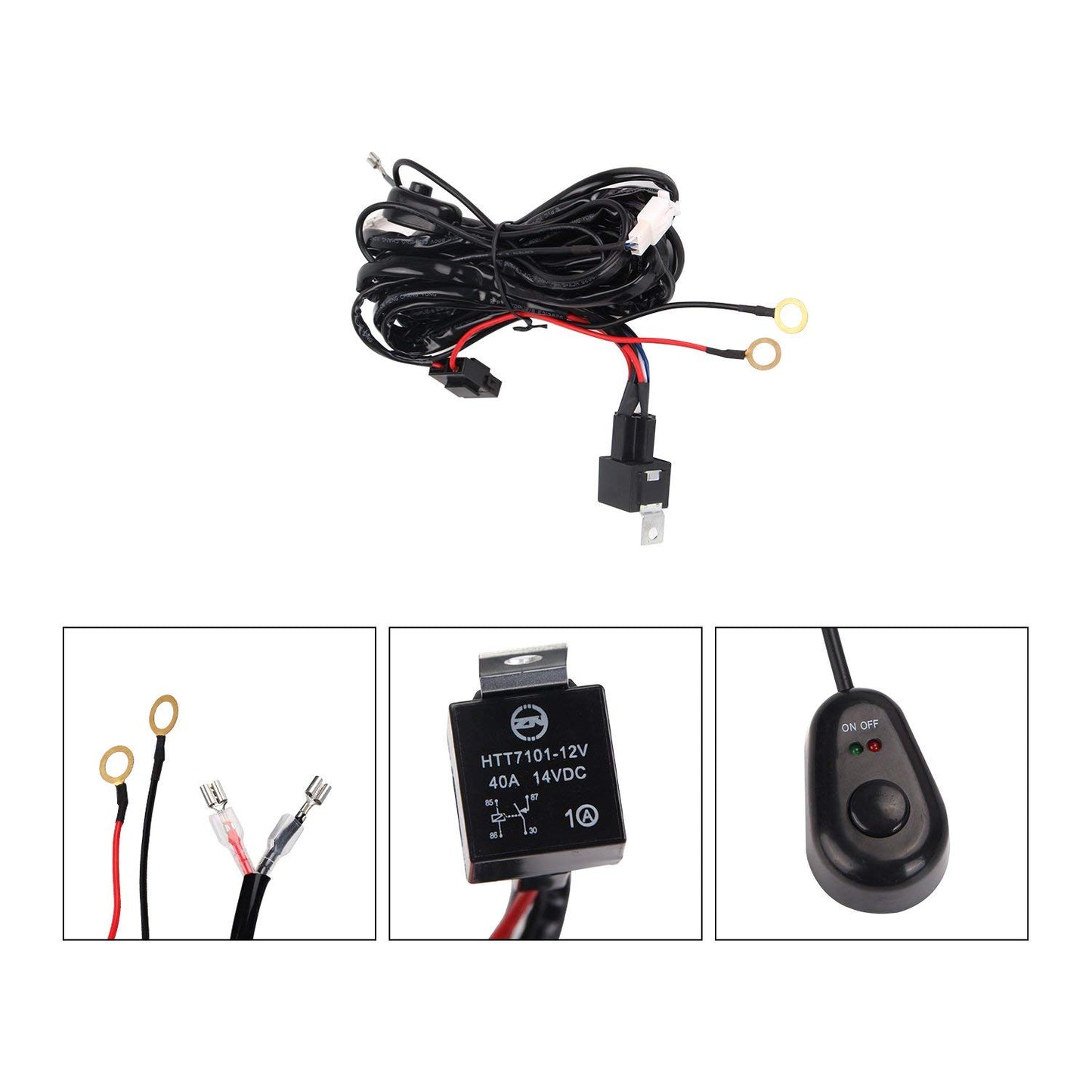 Remote strobe 3M Wiring Harness Loom Kit for LED Work Light /Bar 12V/ 24V Use