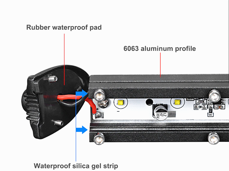 2PCS 7 INCH 12V-24V SUPER THIN ONE ROW  OFFROAD LED LIGHT BAR