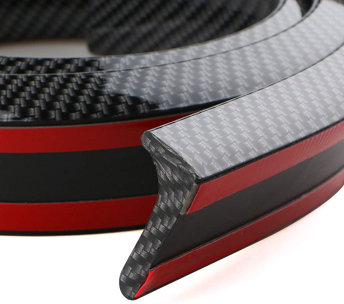 Universal 1.5m Car Styling 5D Carbon Fiber Bumper Trunk Lip Spoilers