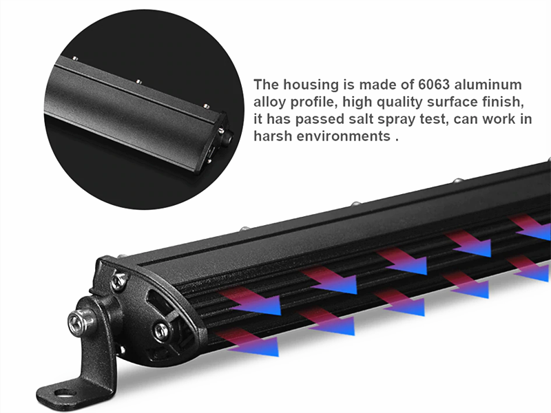 2PCS 7 INCH 12V-24V SUPER THIN ONE ROW  OFFROAD LED LIGHT BAR