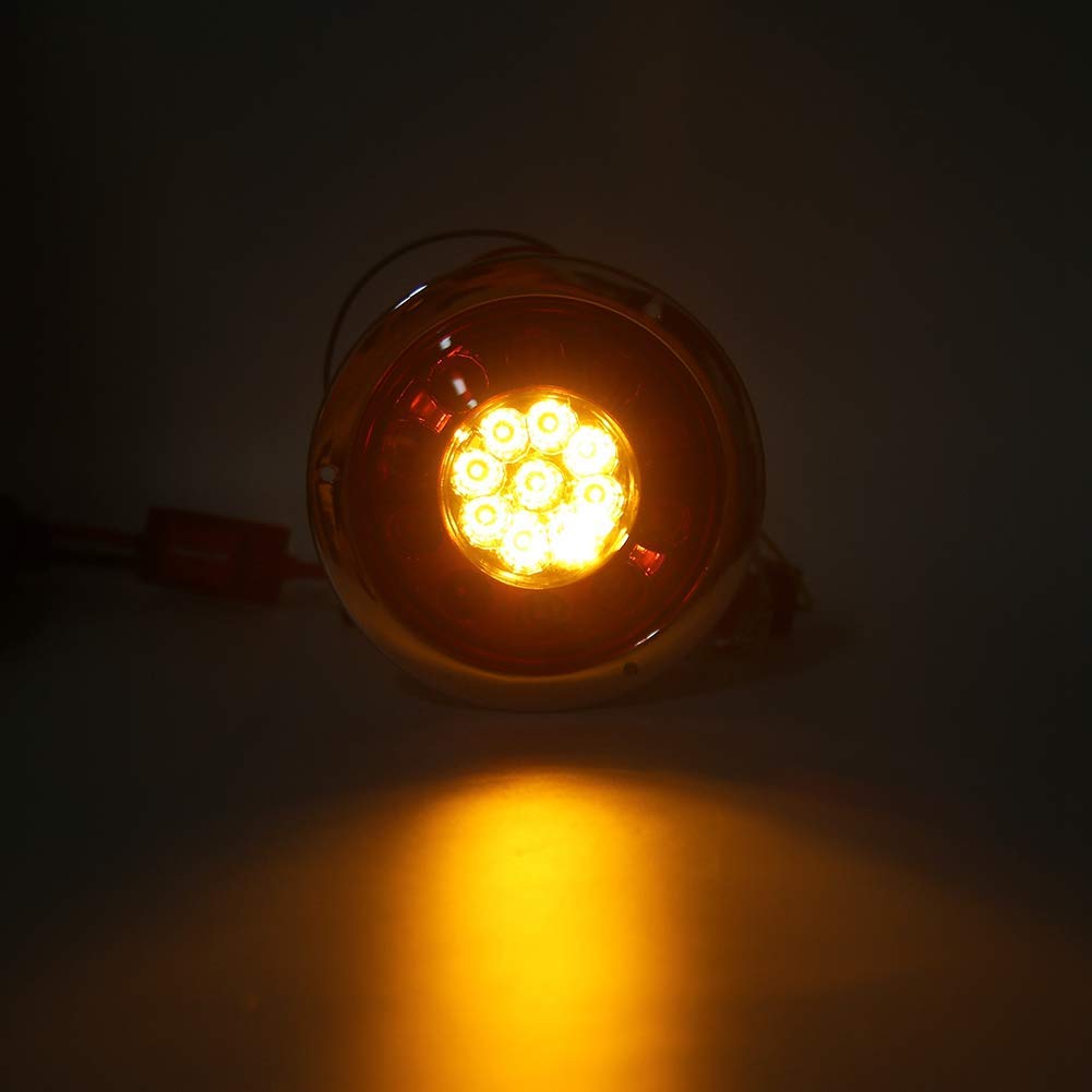 2PCS  10-30V 19LED  Round Dual Colour Taillight Rear Lights Truck  Tail Lights