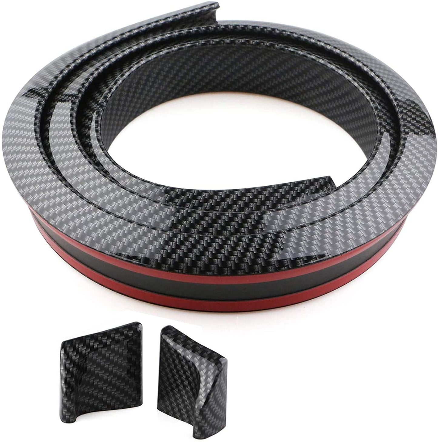 Universal 1.5m Car Styling 5D Carbon Fiber Bumper Trunk Lip Spoilers