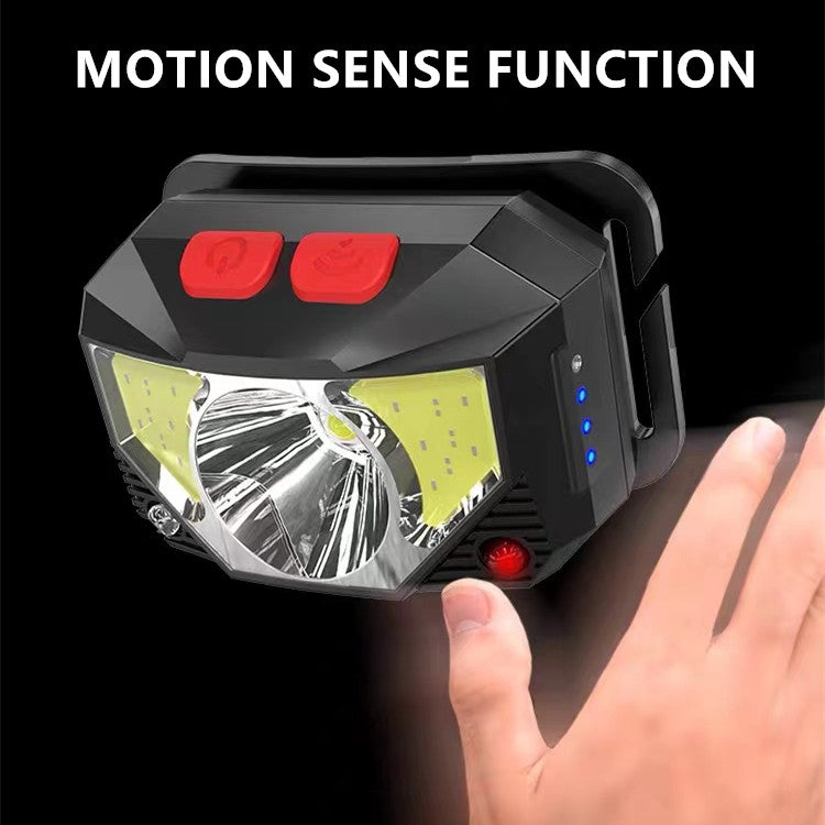 Rechargeable LED Head lamp with Motion Sense Function