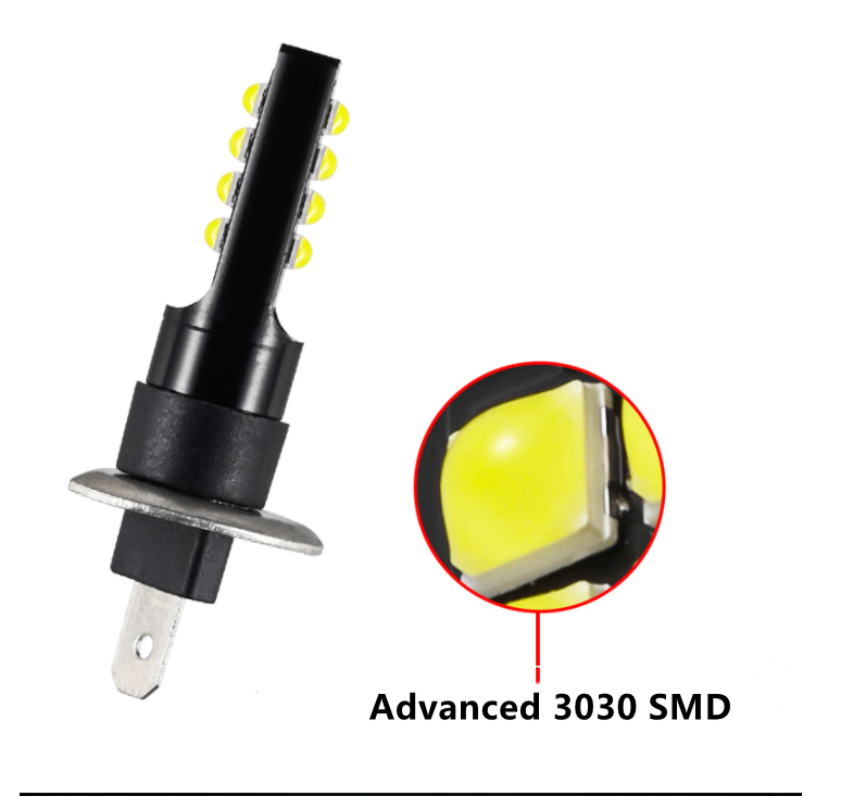 2PCS 12V 1400 Lumens Car H1 LED Fog Light