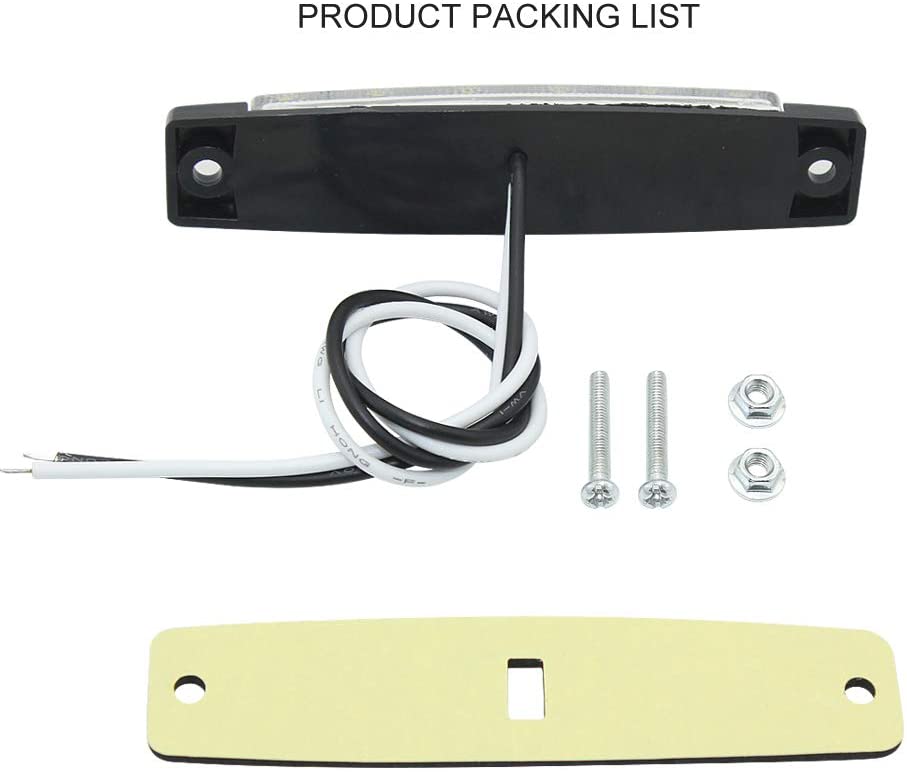 2PCS × 12V Side Marker Lights