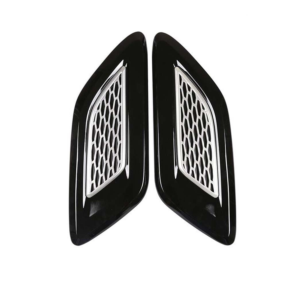 1 Pair Auto Universal Car Side Mesh Vent Air Flow Fender Decoration Sticker Fit for All Car