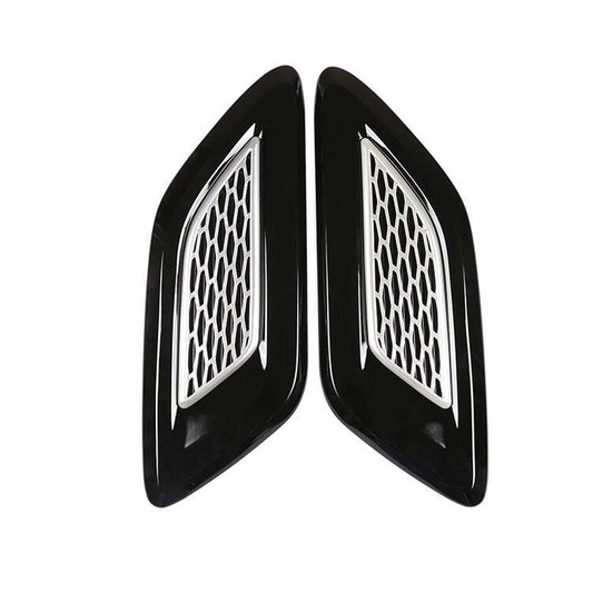 1 Pair Auto Universal Car Side Mesh Vent Air Flow Fender Decoration Sticker Fit for All Car