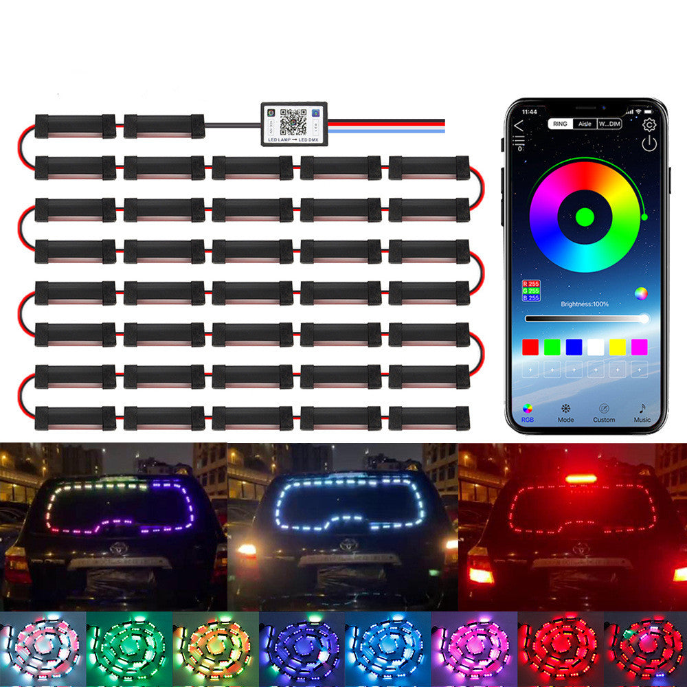 RGB Car Window Decorative Led Lights With Bluethooth