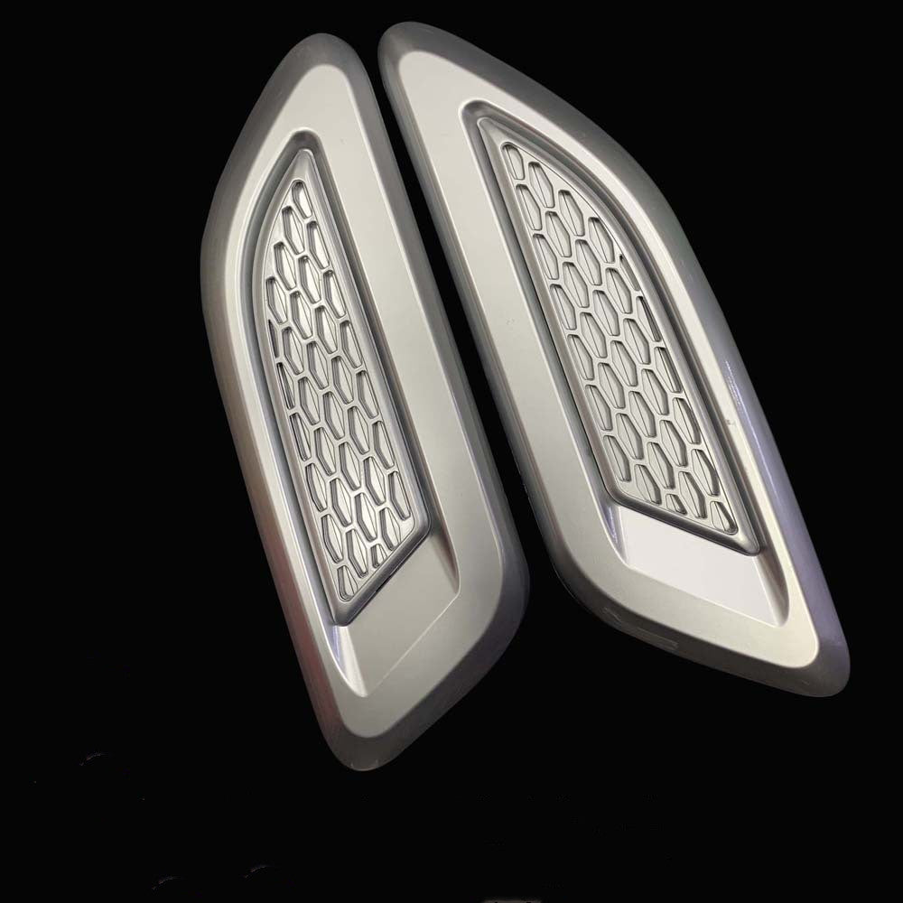 1 Pair Auto Universal Car Side Mesh Vent Air Flow Fender Decoration Sticker Fit for All Car
