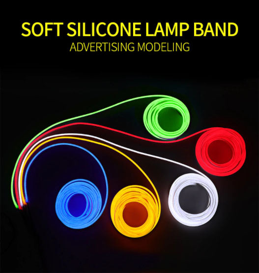12V 1.5M Neon Flex LED Strip Light Waterproof Silicone Flexible Neon Light