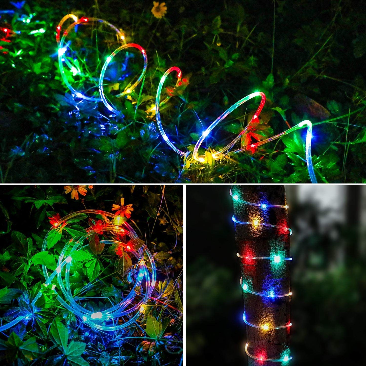 Rope Lights Solar Powered String Lights 12M 100leds 8 Modes Fairy Lights Outdoor Decoration Lighting for outdoor