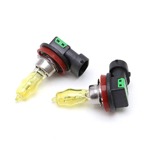 2 Pcs DC 12V 100W Yellow HOD Xenon Halogen Lamp Car Fog Light Headlight Bulbs
