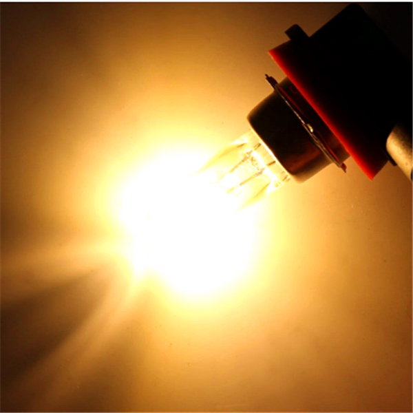 2 Pcs DC 12V 100W Yellow HOD Xenon Halogen Lamp Car Fog Light Headlight Bulbs