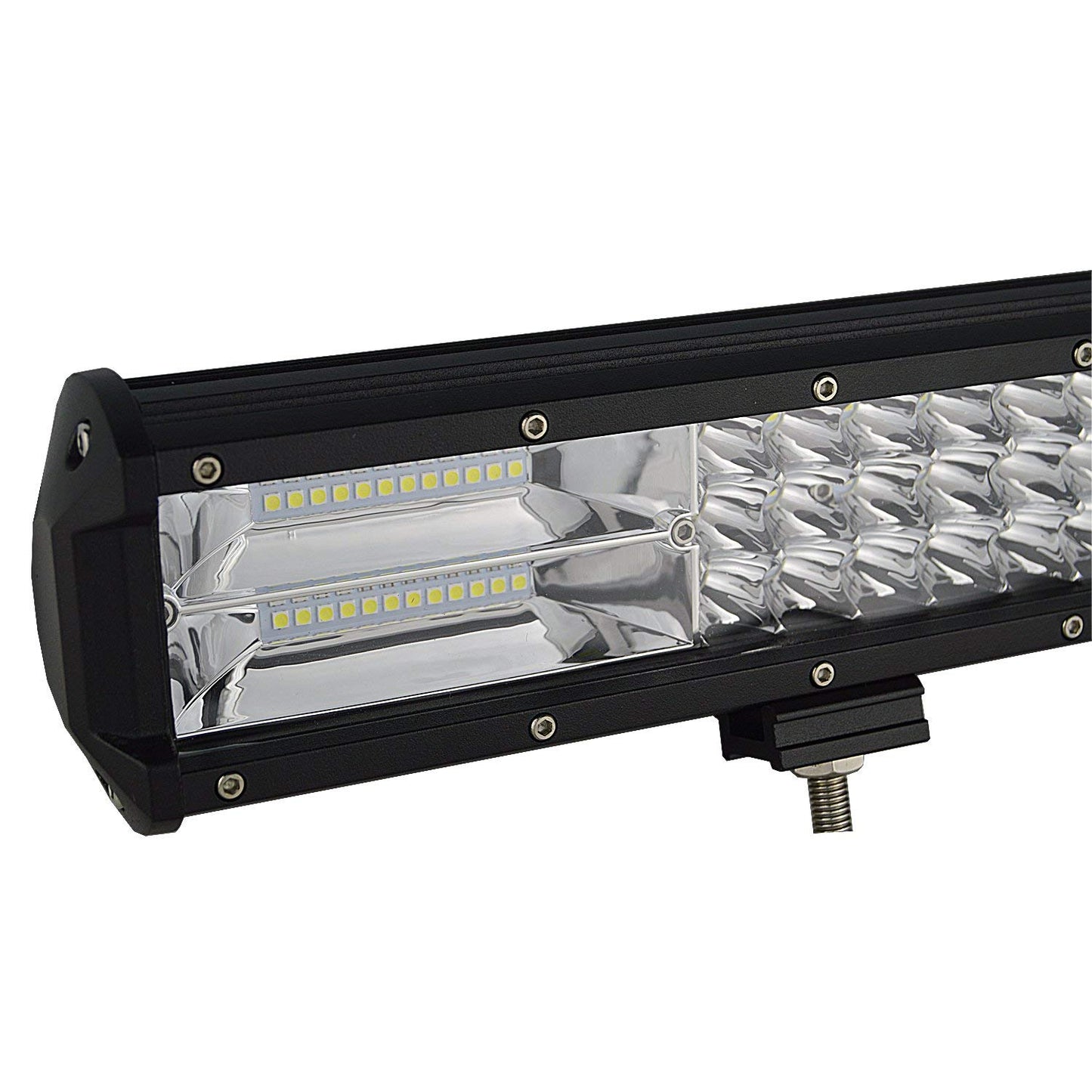 324W Triple Row Spot Flood Beam Light Bar Driving LED Work Lights