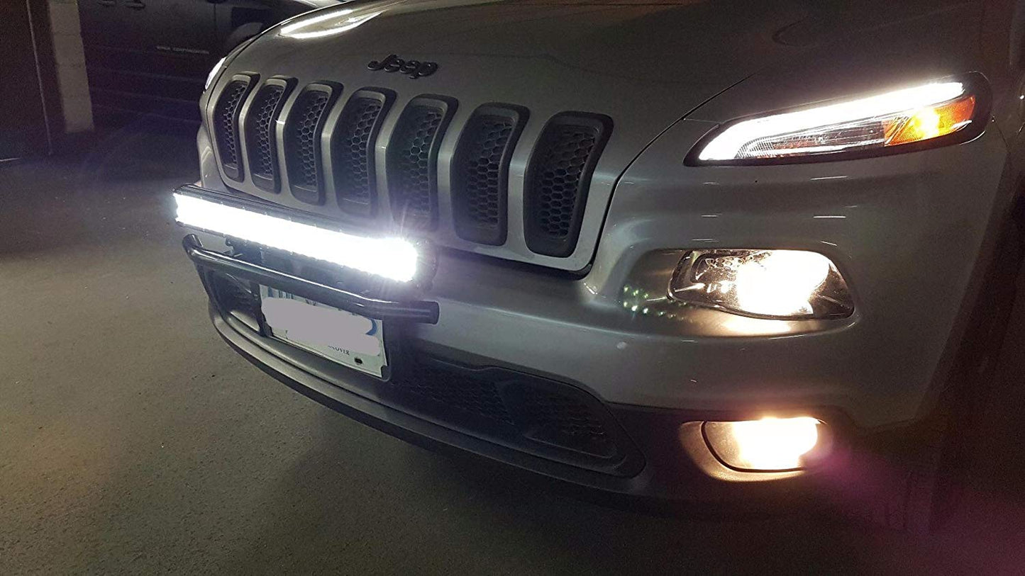 31.5 Inch 432W Triple Row Spot Flood  Beam Light Bar Driving LED Work Lights