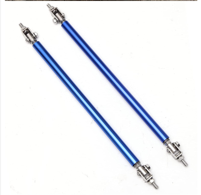 2PCS *150mm Front Bumper Lip Splitter Rod Strut Tie Bars - Adjustable