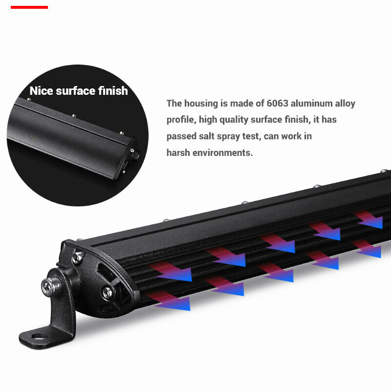 180W 20  Inch Double Row Slim LED Work Light Bar Offroad